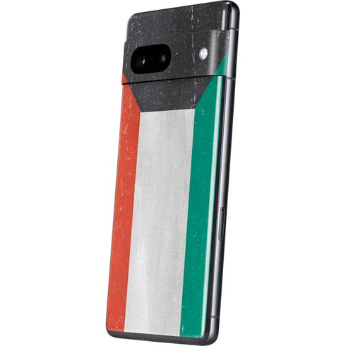 Kuwait Flag Distressed Pixel Skins